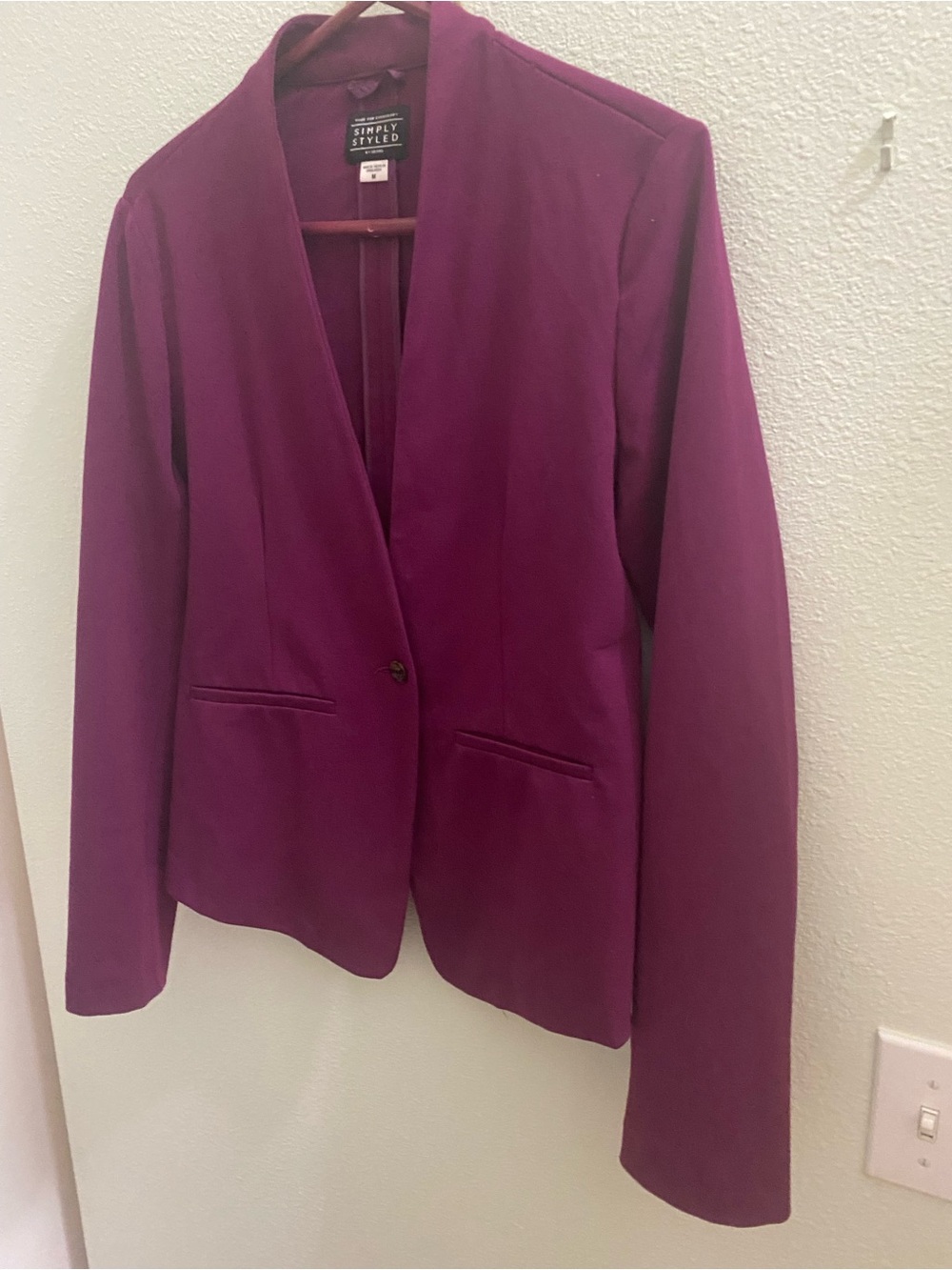 Sears Plum Women's Single-Button Blazer